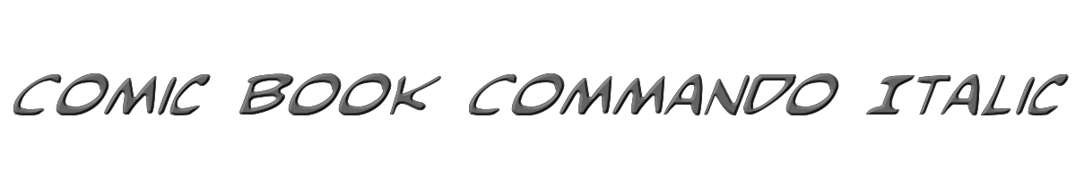 Comic Book Commando Italic 
