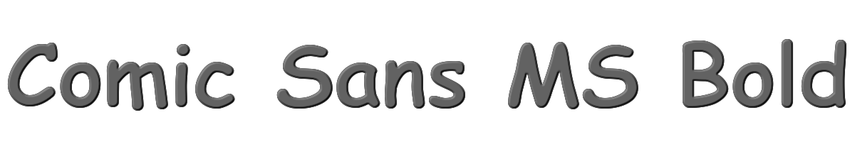 Comic Sans MS Bold 