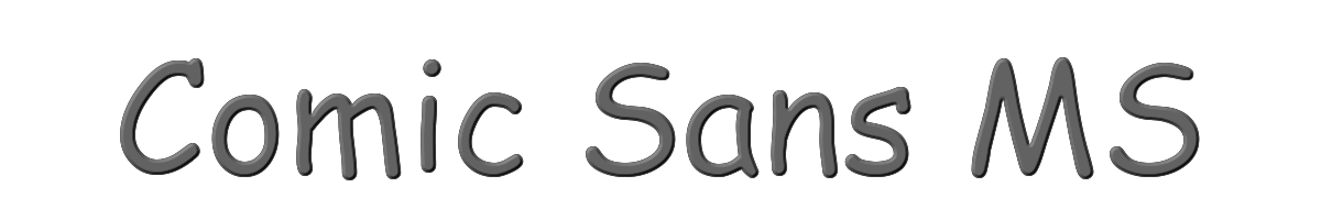 Comic Sans MS 
