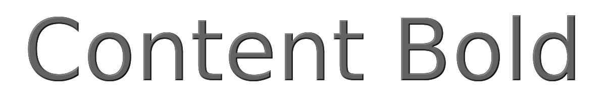 Content Bold 