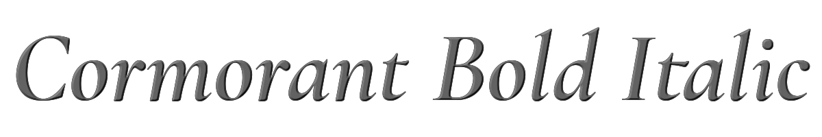 Cormorant Bold Italic 
