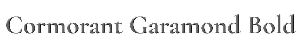 Cormorant Garamond Bold 