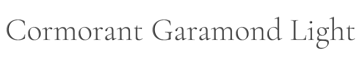 Cormorant Garamond Light 