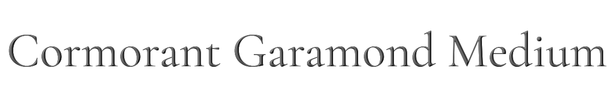 Cormorant Garamond Medium 