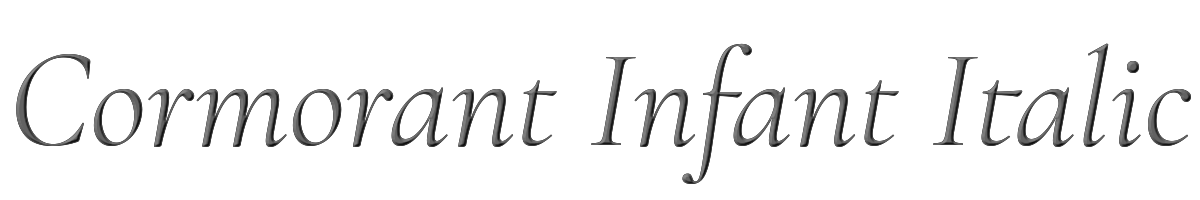 Cormorant Infant Italic 