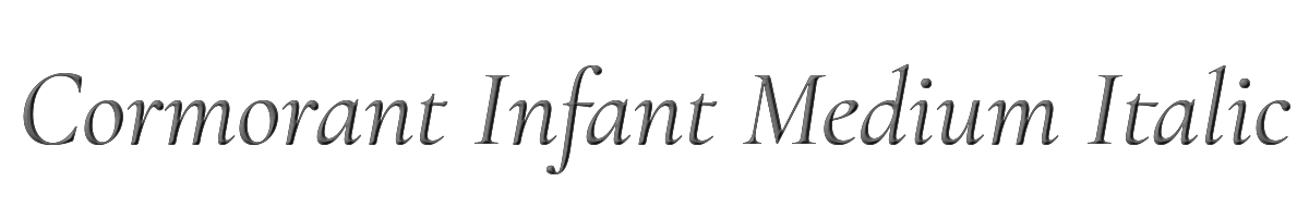 Cormorant Infant Medium Italic 