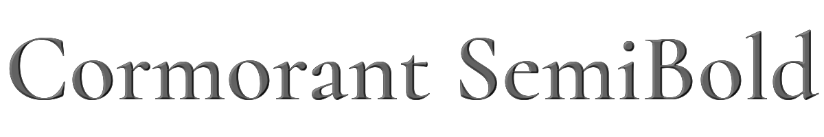 Cormorant SemiBold 