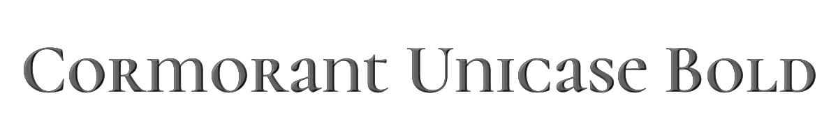 Cormorant Unicase Bold 