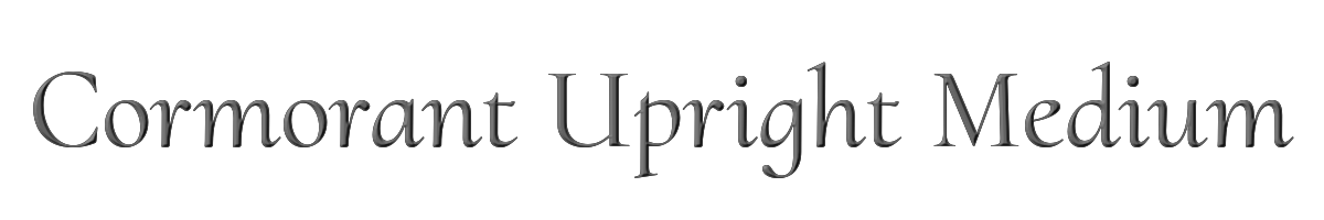 Cormorant Upright Medium 