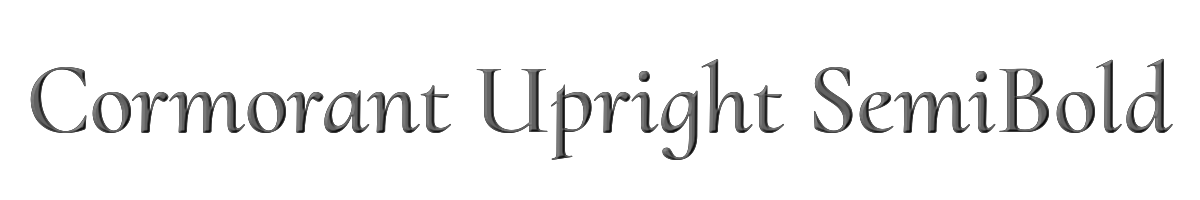 Cormorant Upright SemiBold 