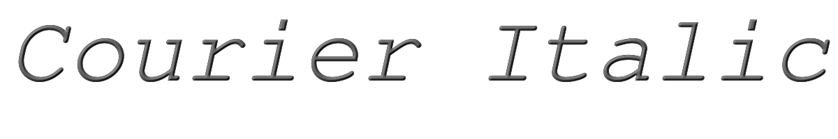 Courier Italic 