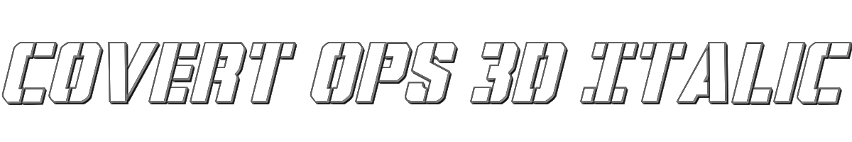 Covert Ops 3D Italic 