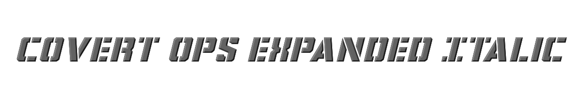 Covert Ops Expanded Italic 