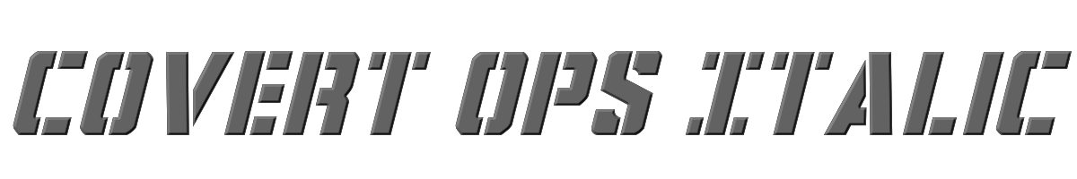 Covert Ops Italic 