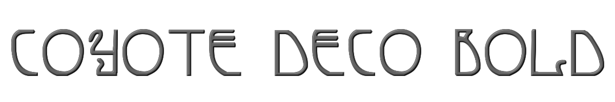 Coyote Deco Bold 