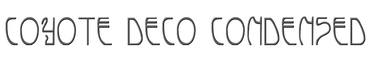 Coyote Deco Condensed 