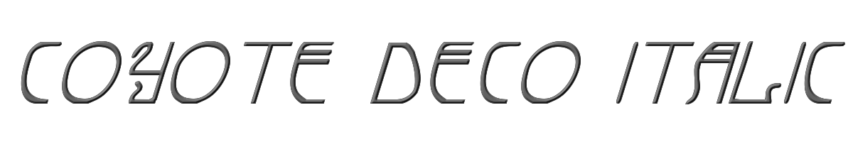 Coyote Deco Italic 