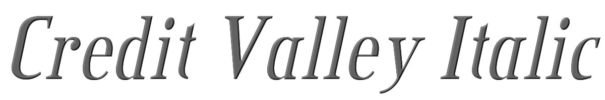 Credit Valley Italic 