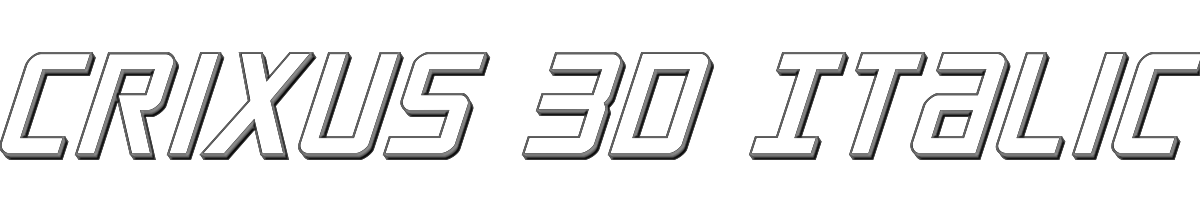 Crixus 3D Italic 