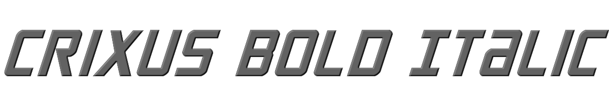 Crixus Bold Italic 