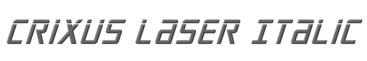 Crixus Laser Italic 