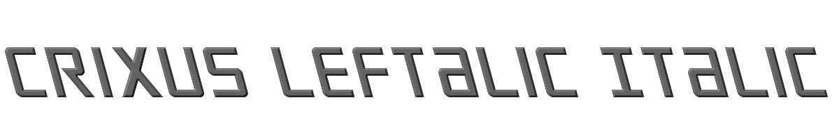 Crixus Leftalic Italic 