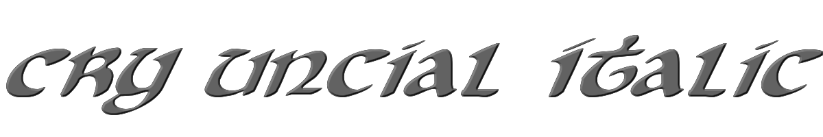 Cry Uncial Italic 