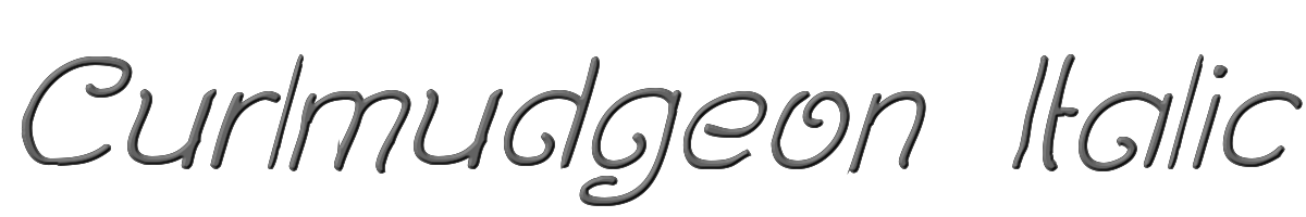 Curlmudgeon Italic 