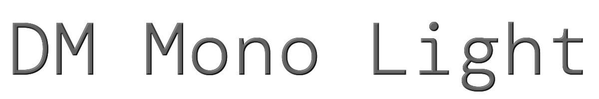 DM Mono Light 
