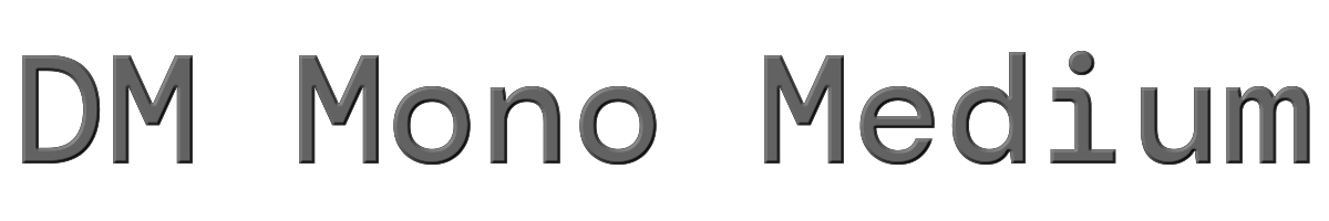 DM Mono Medium 