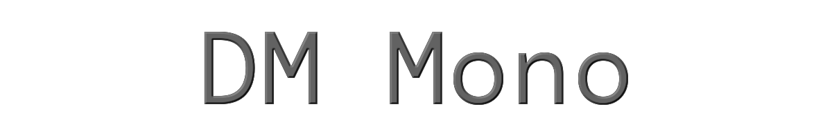 DM Mono 