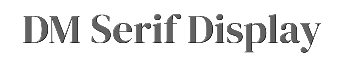 DM Serif Display 