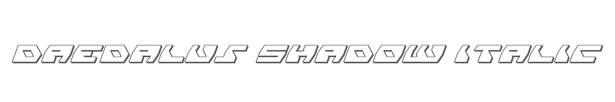 Daedalus Shadow Italic 