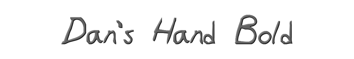 Dan's Hand Bold 
