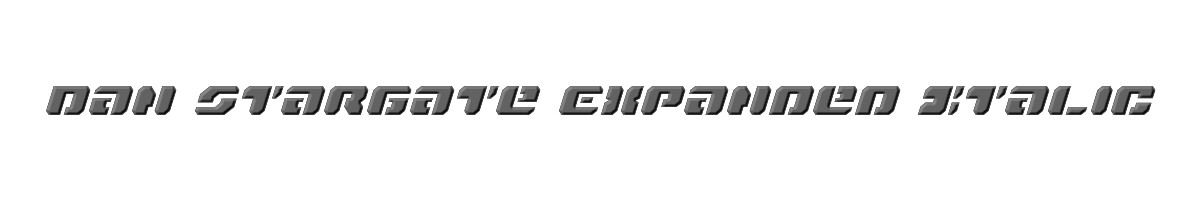 Dan Stargate Expanded Italic 