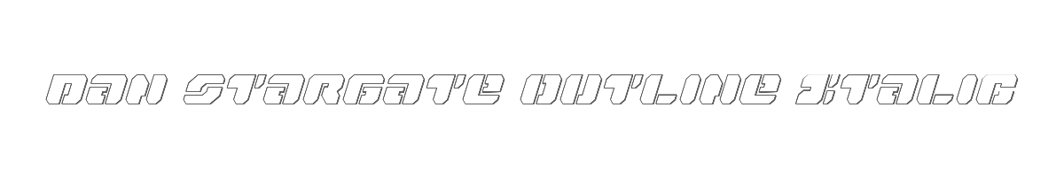 Dan Stargate Outline Italic 