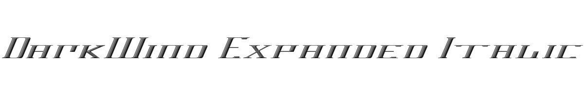DarkWind Expanded Italic 