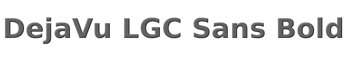 DejaVu LGC Sans Bold 