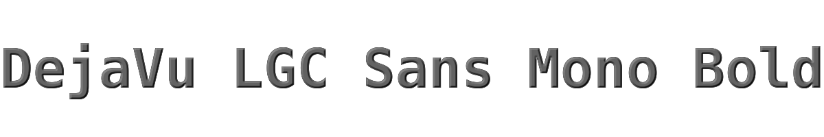 DejaVu LGC Sans Mono Bold 