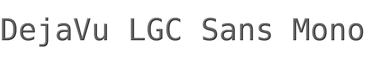 DejaVu LGC Sans Mono 