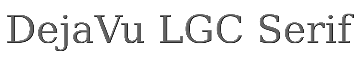 DejaVu LGC Serif 