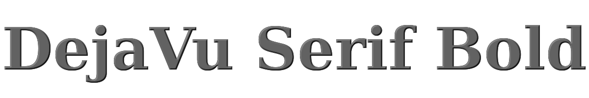 DejaVu Serif Bold 