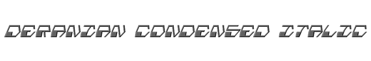 Deranian Condensed Italic 