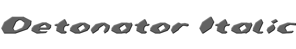 Detonator Italic 