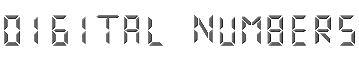 Digital Numbers 