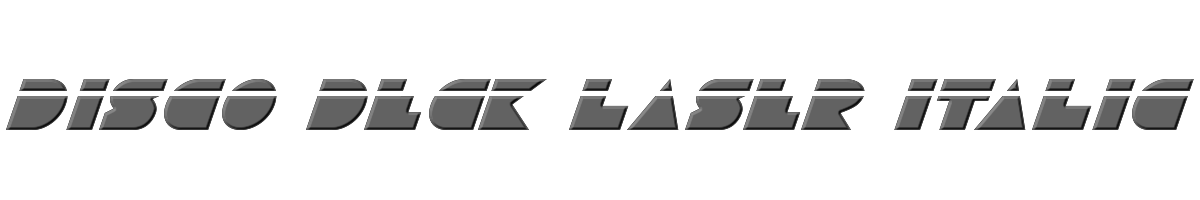 Disco Deck Laser Italic 