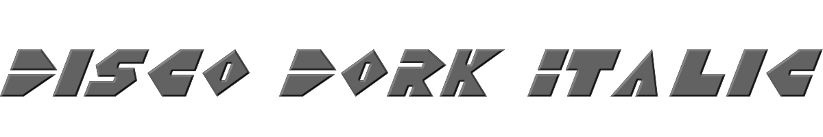 Disco Dork Italic 