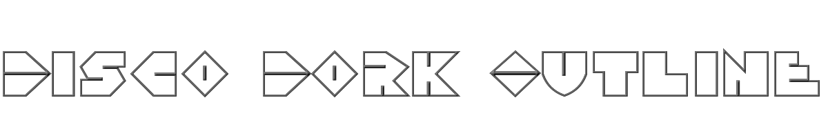 Disco Dork Outline 