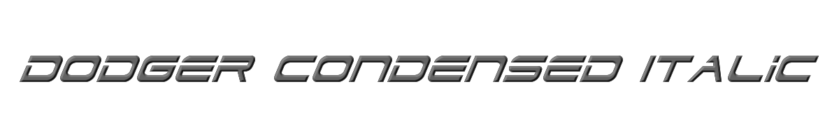 Dodger Condensed Italic 