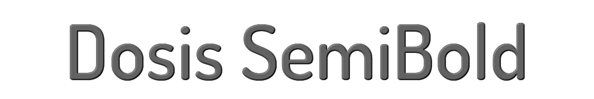 Dosis SemiBold 